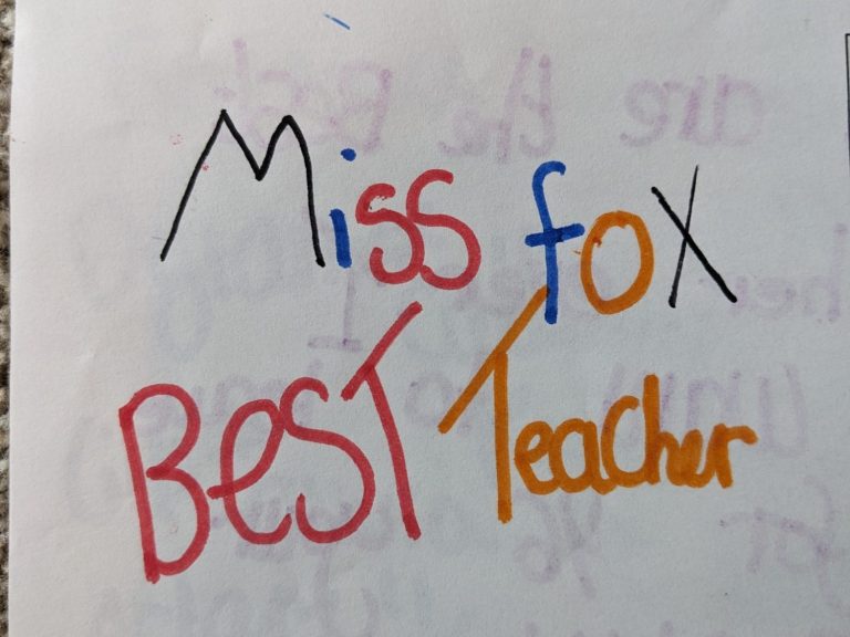 Miss Fox Best Teacher